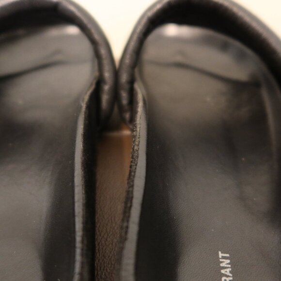 $430 Isabel Marant Hellea black lamb leather padded sandals size 36 with box - Picture 11 of 14